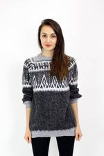 Monochrome Alpaca Pullover Sweater S/M