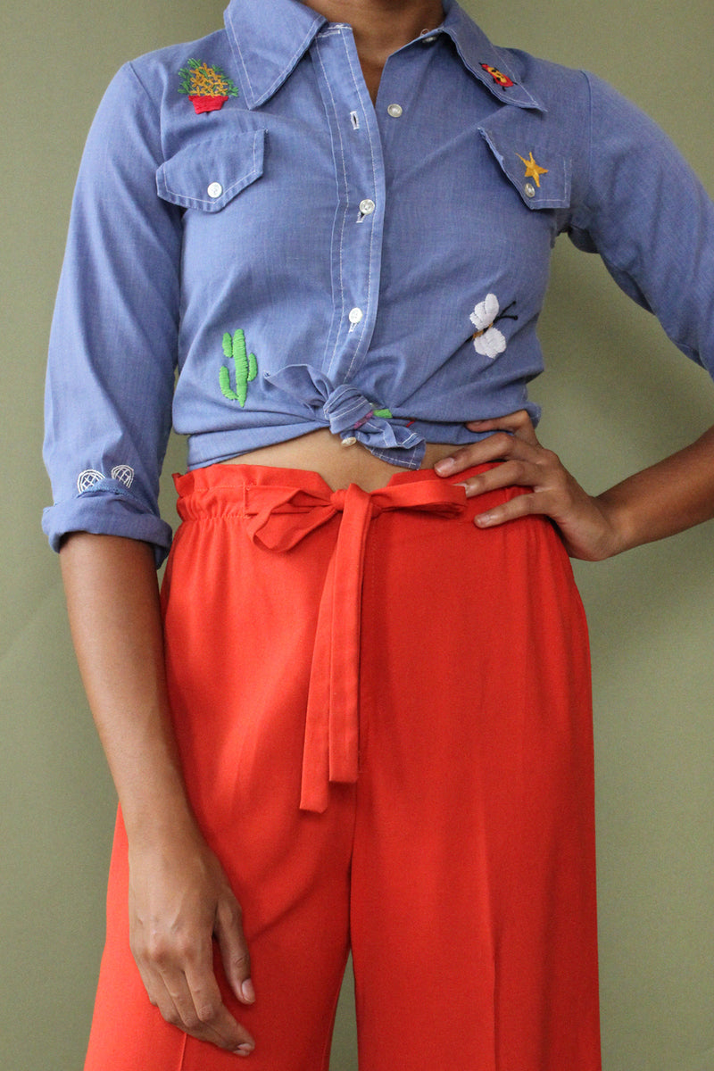 Tomato Tie Trousers XS-M