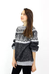 Monochrome Alpaca Pullover Sweater S/M