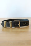 Chunky Brass Topstitch Belt XS-M