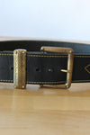 Chunky Brass Topstitch Belt XS-M