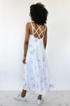 Lavender Roses Maxi Dress M