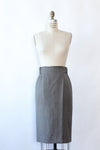 Herringbone Wrap Buckle Skirt S/M
