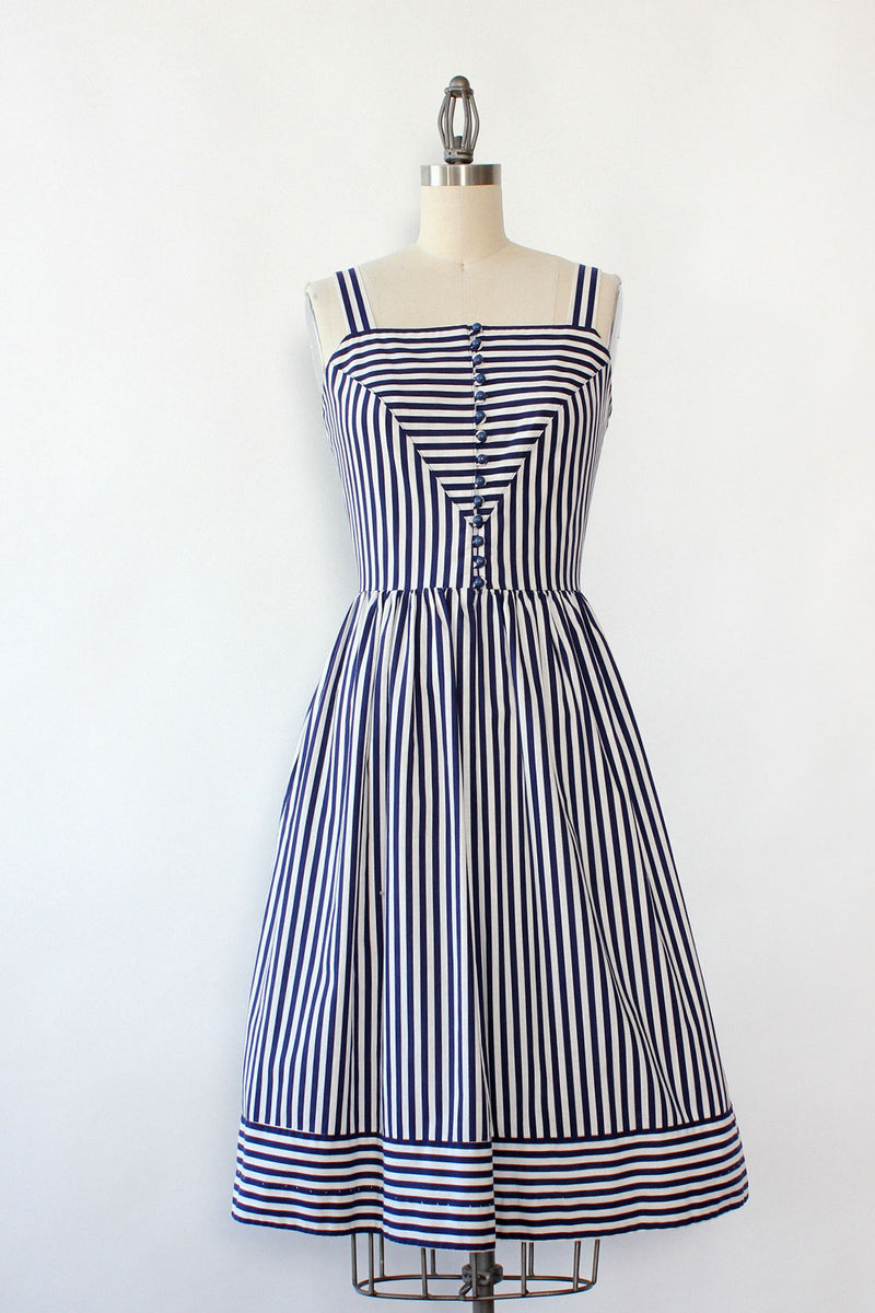 Stripe City Cotton Dress S