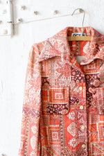 Kilim Print Shirt-Jacket S