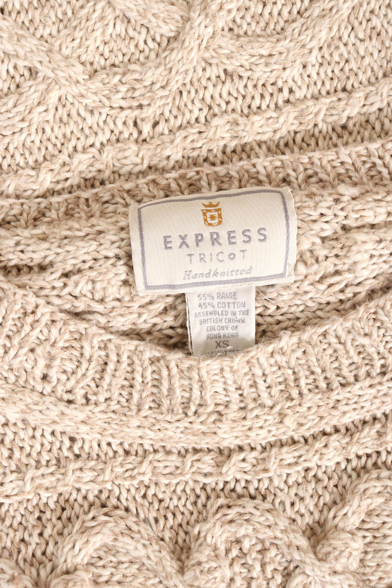 Oatmeal Fringe Tunic Sweater XS/S