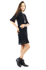 Brussels crochet floral lace dress S/M