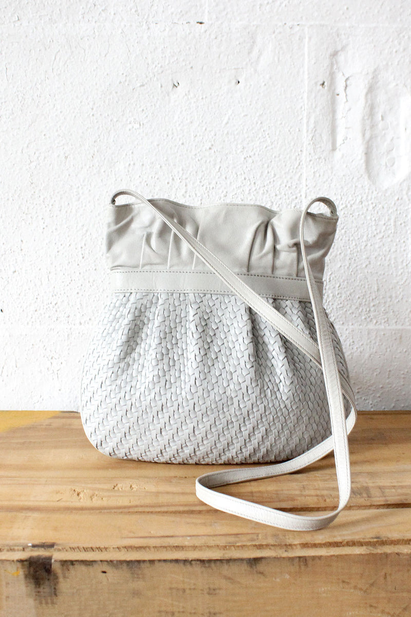 Gucci Woven Gathered Crossbody Bag