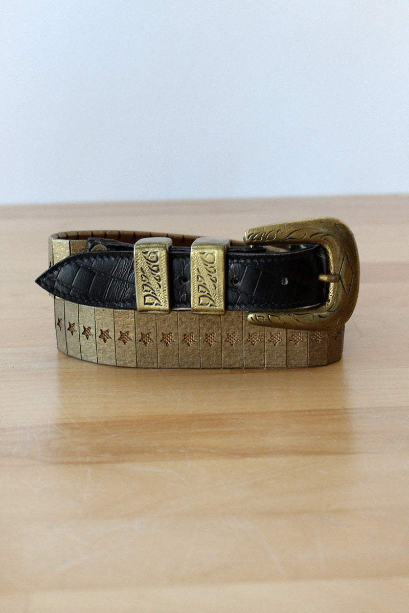 Stargazer Black & Gold Belt S/M