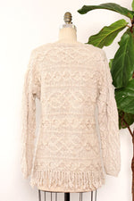 Oatmeal Fringe Tunic Sweater XS/S