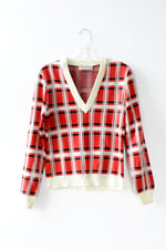 Varsity Plaid Sweater XS/S