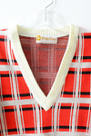 Varsity Plaid Sweater XS/S