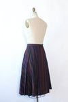 Kayo Striped Pleat Skirt M