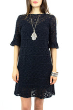 Brussels crochet floral lace dress S/M