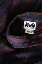 Kayo Striped Pleat Skirt M