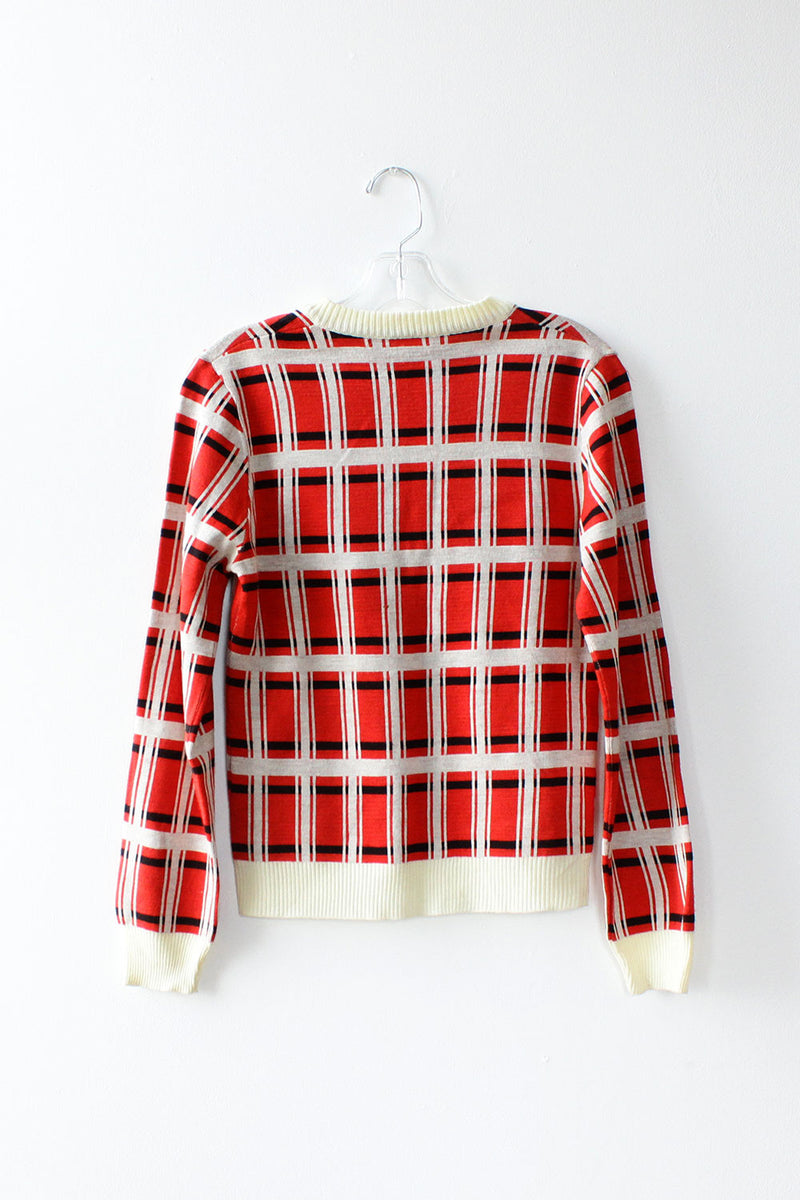 Varsity Plaid Sweater XS/S