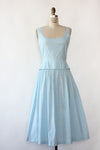 Lanz Sky Blue Dot Dress S/M