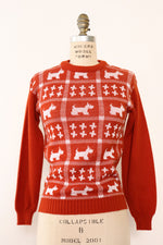 Rust Scottie Sweater M