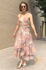 Rococo Floral Wrap Dress XS/S