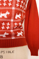 Rust Scottie Sweater M