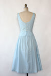 Lanz Sky Blue Dot Dress S/M
