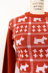 Rust Scottie Sweater M