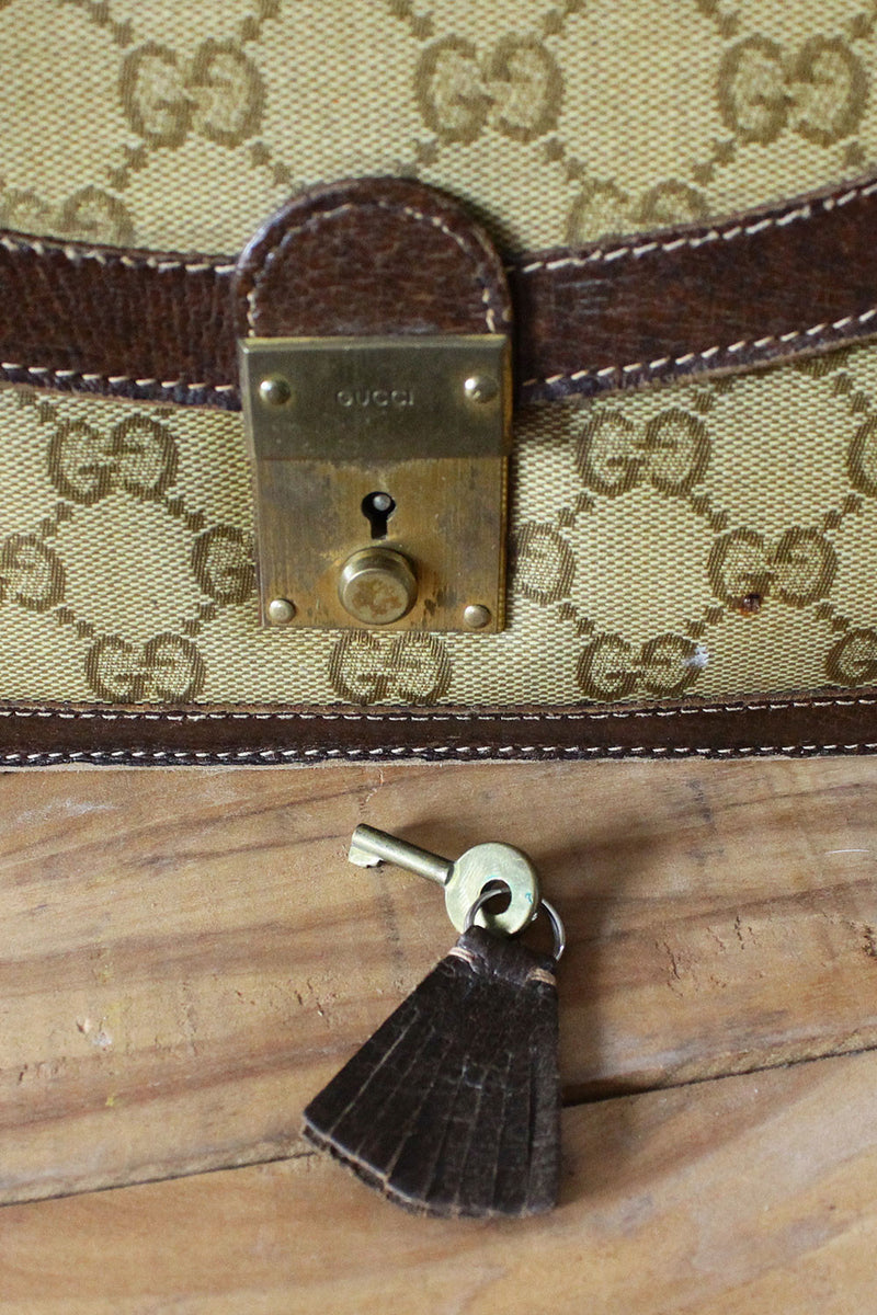 Vintage Gucci Monogram Lock Purse