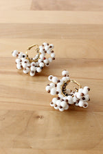 Beaded Snowball Clip-Ons