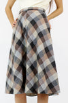 Toasty Plaid A-line Skirt S