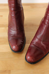 Prada Plum Leather Boots 8