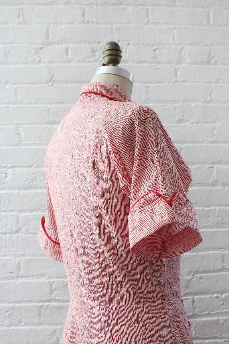 Peppermint Crinkle Robe L