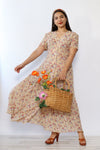Botanical Breeze Lace-back Dress M/L