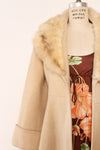 Almond Fur Collar Coat XS/S