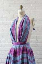Toni Owen Plaid Convertible Dress XS/S