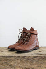 Tan Lace Up Pixie Booties 7