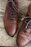 Tan Lace Up Pixie Booties 7