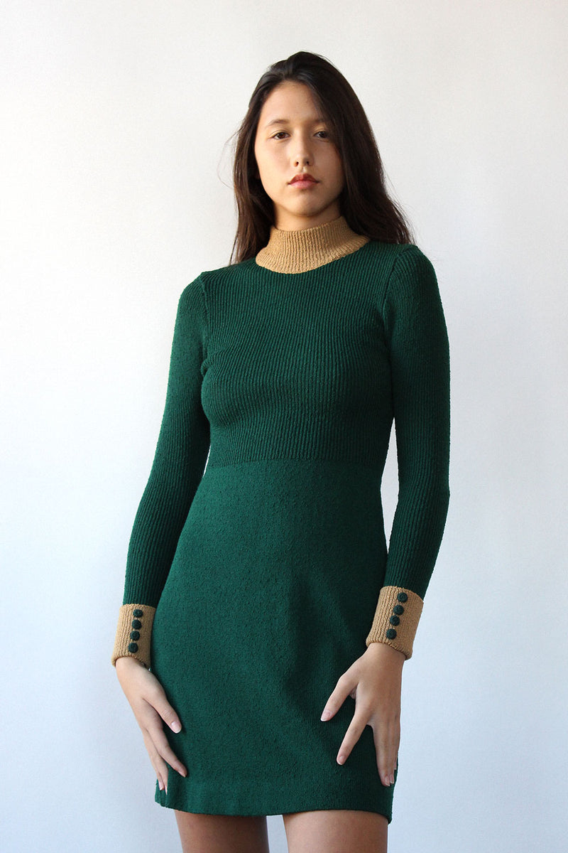 Forest Green Sweaterdress XS-M