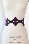Harlequin Suede Tie Belt