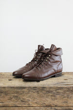 HOLD • Brown Lace Up Booties 7