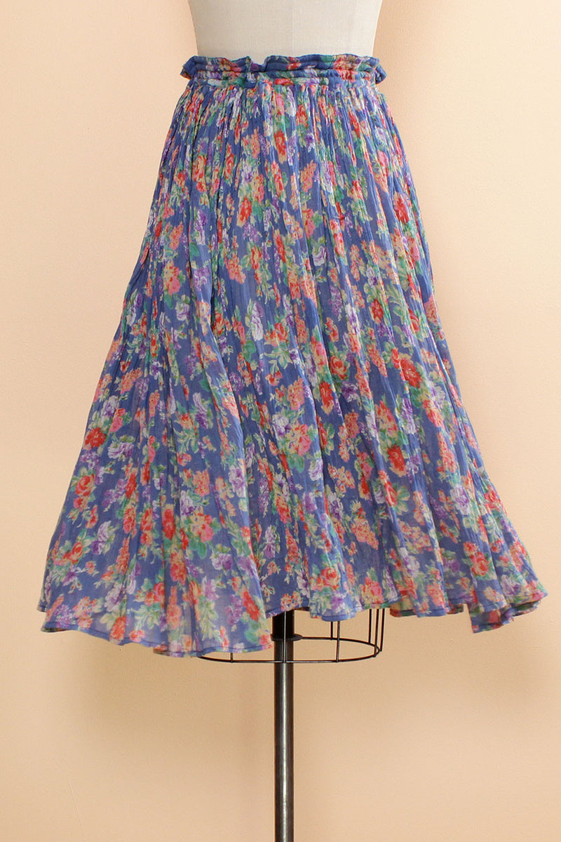 Lisa Gauze Floral Skirt