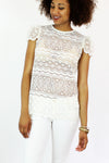 vintage lace top M/L