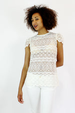 vintage lace top M/L