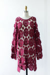 Raspberry Crochet Dress