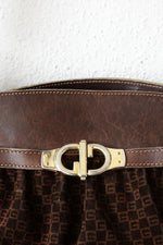 Vintage Gucci Suede GG Hobo Bag