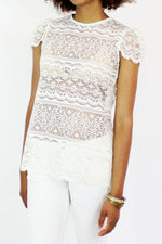 vintage lace top M/L
