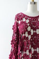 Raspberry Crochet Dress