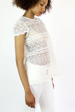 vintage lace top M/L