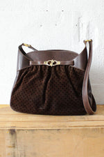 Vintage Gucci Suede GG Hobo Bag