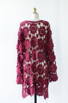 Raspberry Crochet Dress