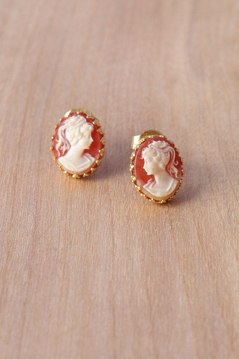 Cameo Stud Earrings